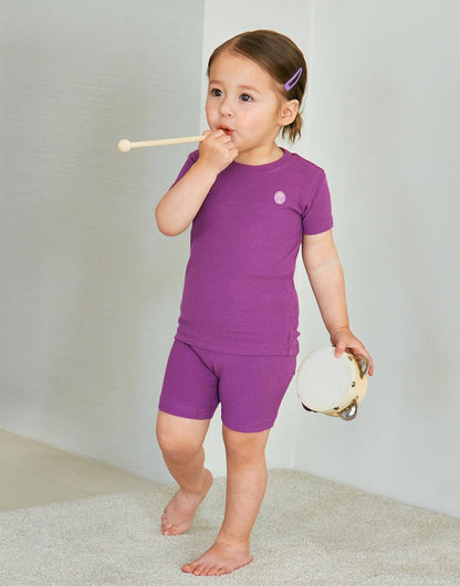 moimoln Pajamas Set 6M-5Y Solid Ribbed Unisex Baby & Toddler, Soft Viscose, Snug-Fit, Everyday