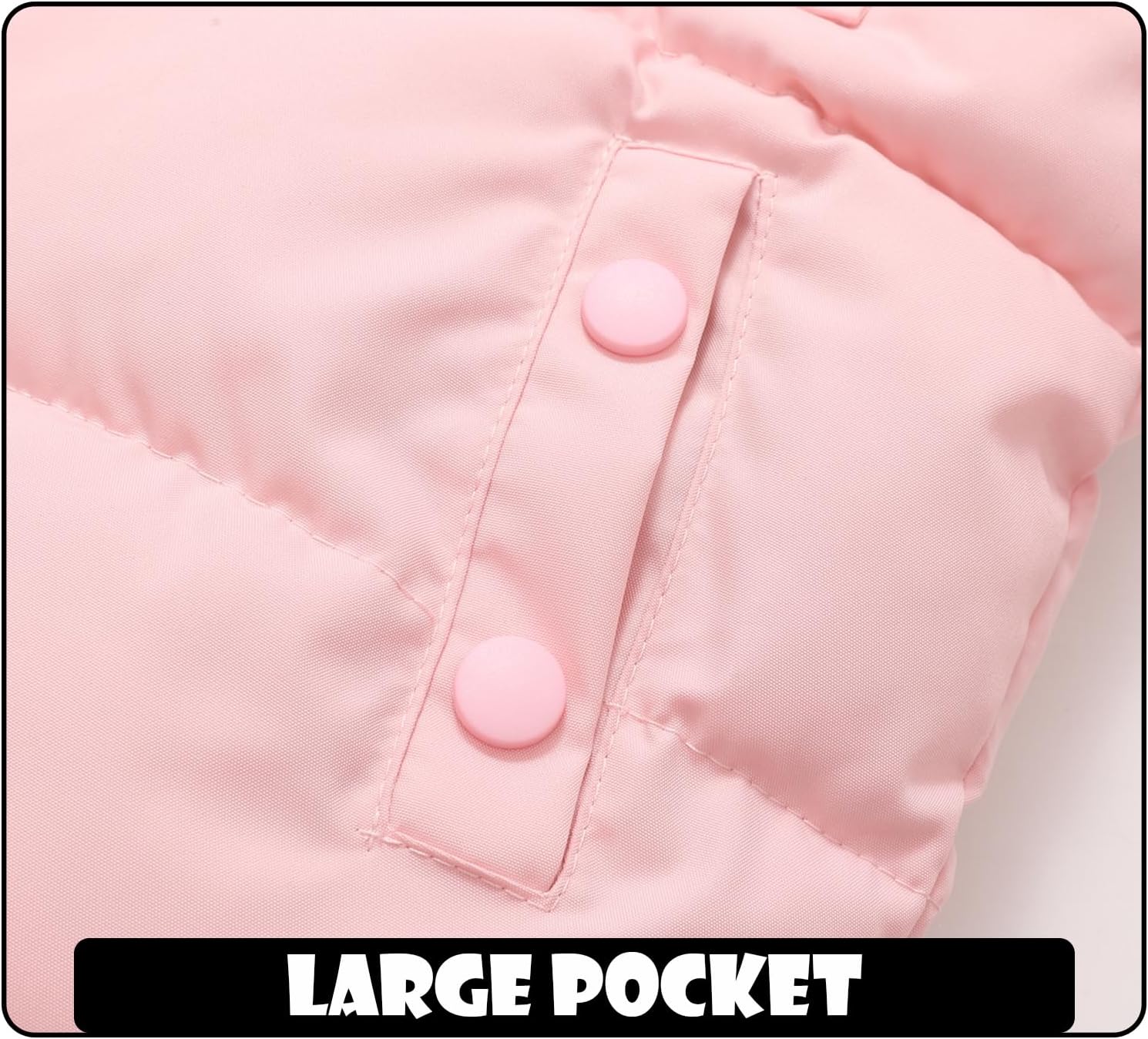 Toddler Winter Coat Baby Jacket Snow Boy Hoodie Puffer Girl Fleece Clothes 1-5T
