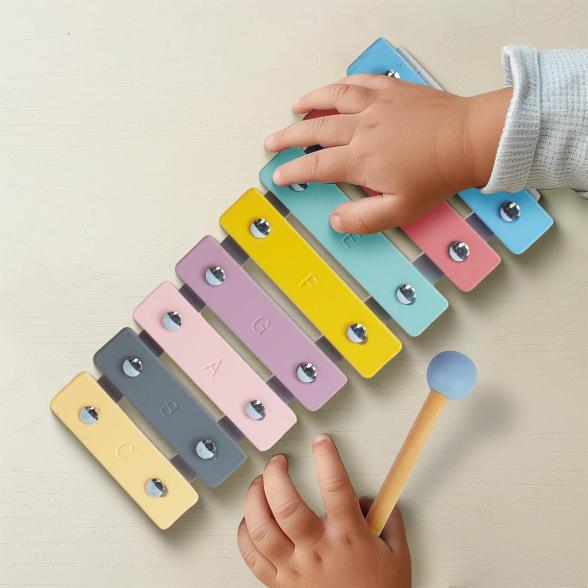 WoodenEdu Kids Xylophone Musical Toy Educational Instrument for Toddlers