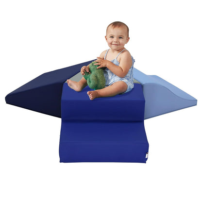 Factory Direct Partners 13799-NVPB SoftScape Toddler Playtime Junction 360 Climber, Indoor Active