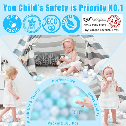 GOGOSO Playpen Balls for GirlsToddlers for Playhouse, Baby Pool, Play Ball Fun Centers, for Babies