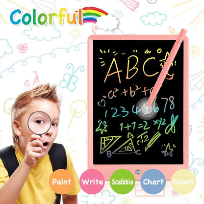 ORSEN LCD Writing Tablet 10 Inch, Colorful Doodle Board Drawing Pad for Kids, Educational Christmas