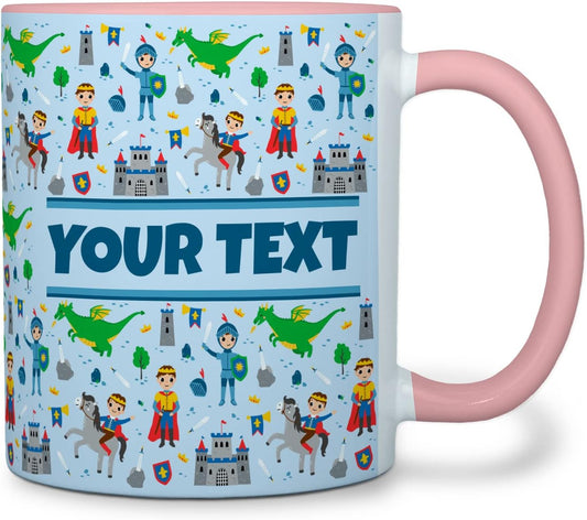 Personalized Mug for Kids - Princes - Custom Name/Text, Ceramic Hot Chocolate/Cocoa/Coffee Cup for