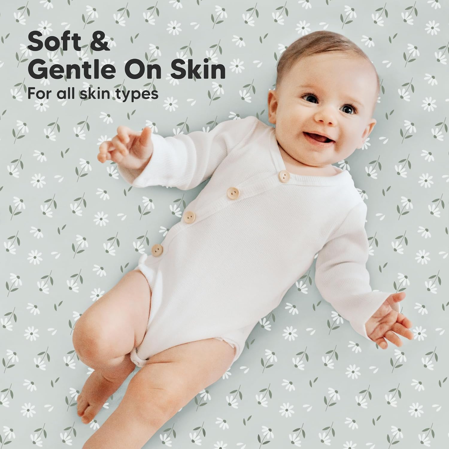 2-Pack Mini Crib Sheets Fitted - 38x26 Pack N Play Sheets for Pack and Play Mattress, Organic