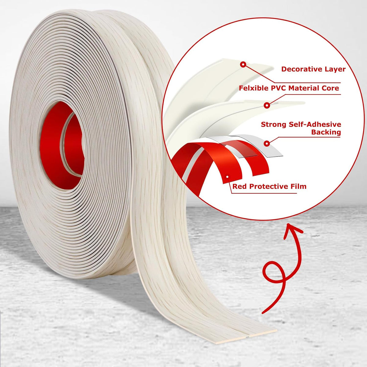 Flexible Wall Corner Protector Moulding Trim Peel and Stick Wall Corner Guards Edge Protector Self