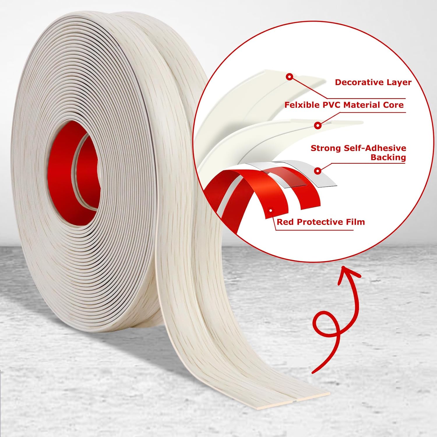Flexible Wall Corner Protector Moulding Trim Peel and Stick Wall Corner Guards Edge Protector Self