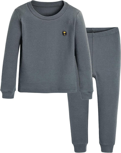 moimoln 6M-8Y Modal Cotton Solid Soft Breathable Baby Toddler Boys Girls Snug fit Pjs Long Sleeve