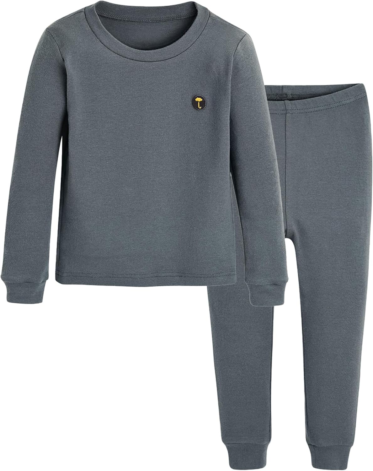 moimoln 6M-8Y Modal Cotton Solid Soft Breathable Baby Toddler Boys Girls Snug fit Pjs Long Sleeve