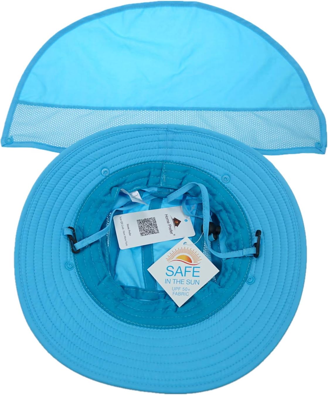 Home Prefer UPF 50+ Boys Sun Hat with Neck Flap Wide Brim Summer Beach Bucket Hat for Boys Girls