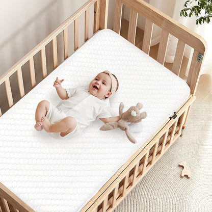 Crib Mattress, Dual-Sided Breathable Baby and Toddler Memory Foam Mattress with Removable and