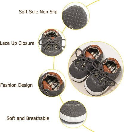 Morbido Infant Baby Boys Girls Canvas Sneaker Toddler Slip On Anti Skid Newborn First Walkers Candy