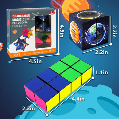 Toys for Boys Age 6-12 Birthday Gifts for 6 7 8 9 10 Year Old Boy Girls, Fidget Toys Infinity Cubes