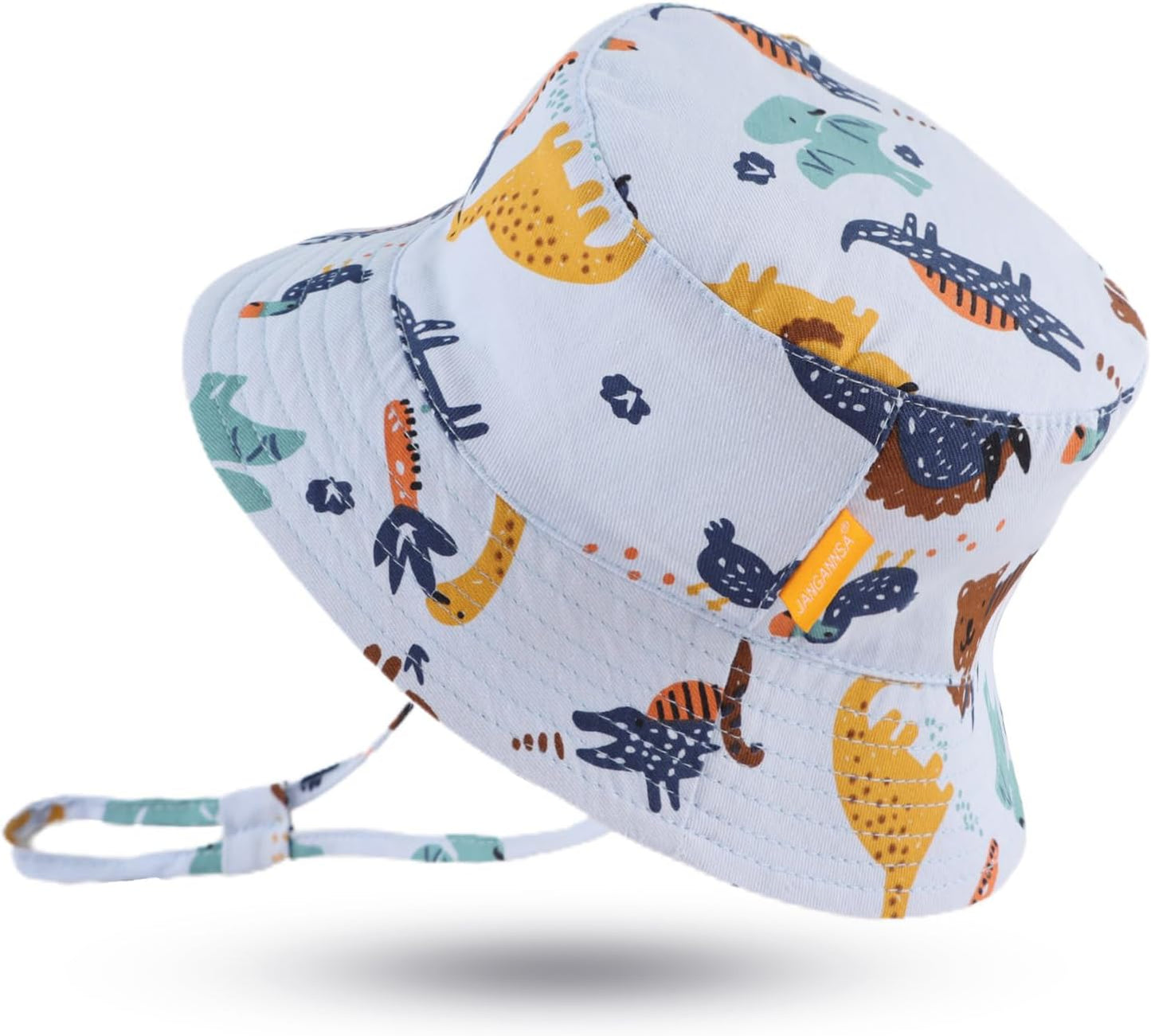 JANGANNSA Cotton Baby Sun Hat Infant Toddler Boys Girls Bucket Hats Summer Sun Protection Kids