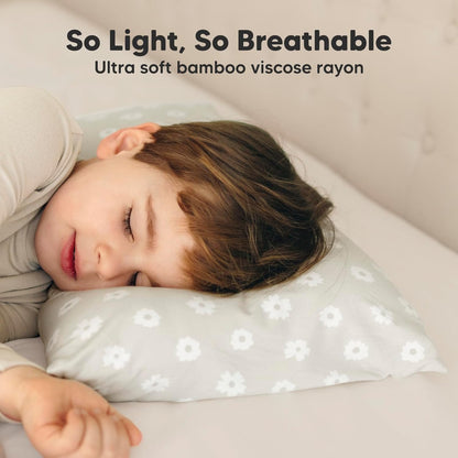 Toddler Pillow with Pillowcase - 13x18 My Little Cuddly Pillow, Viscose Derived From Bamboo Nursery