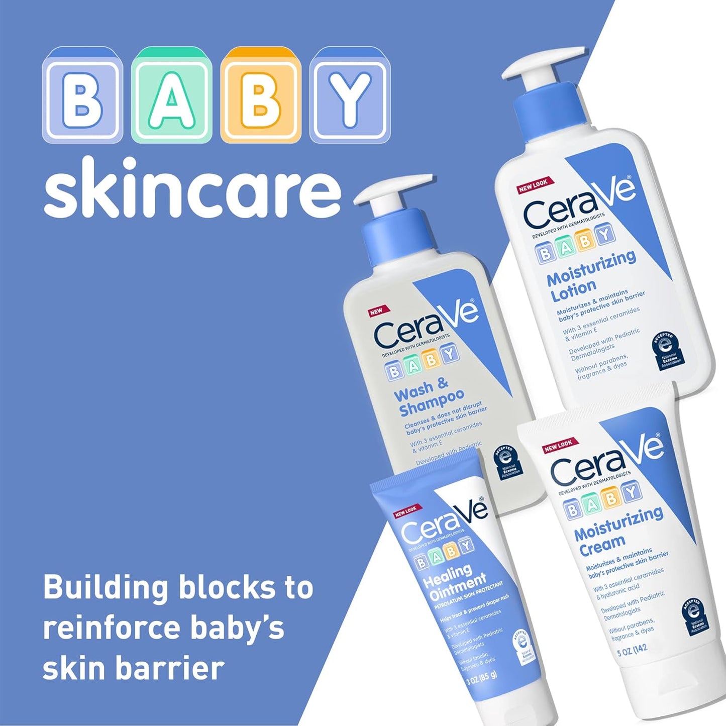 CeraVe Diaper Rash Cream, Baby Healing Ointment for Extra Dry, Cracked Skin, Diaper Cream with