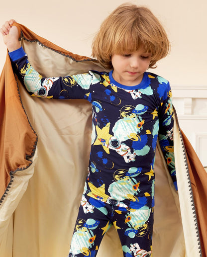 Bamboo Viscose Toddler Pajamas Boys Girls Baby 12M-8Y Pjs Sets Kids 2pcs Snug fit Long-Sleeve