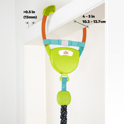 Bright Starts Bounce 'n Spring Deluxe Door Jumper for Baby with Adjustable Strap, 6 Months and Up