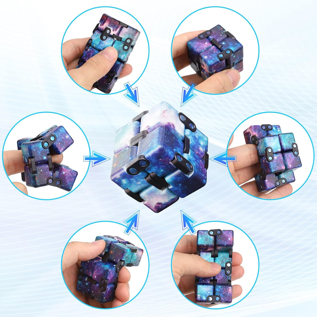Cool Fidget Toys Set for Kids Adults, Wizard Fidget Spinner, Hammer Finger Hand Spinner, Infinity