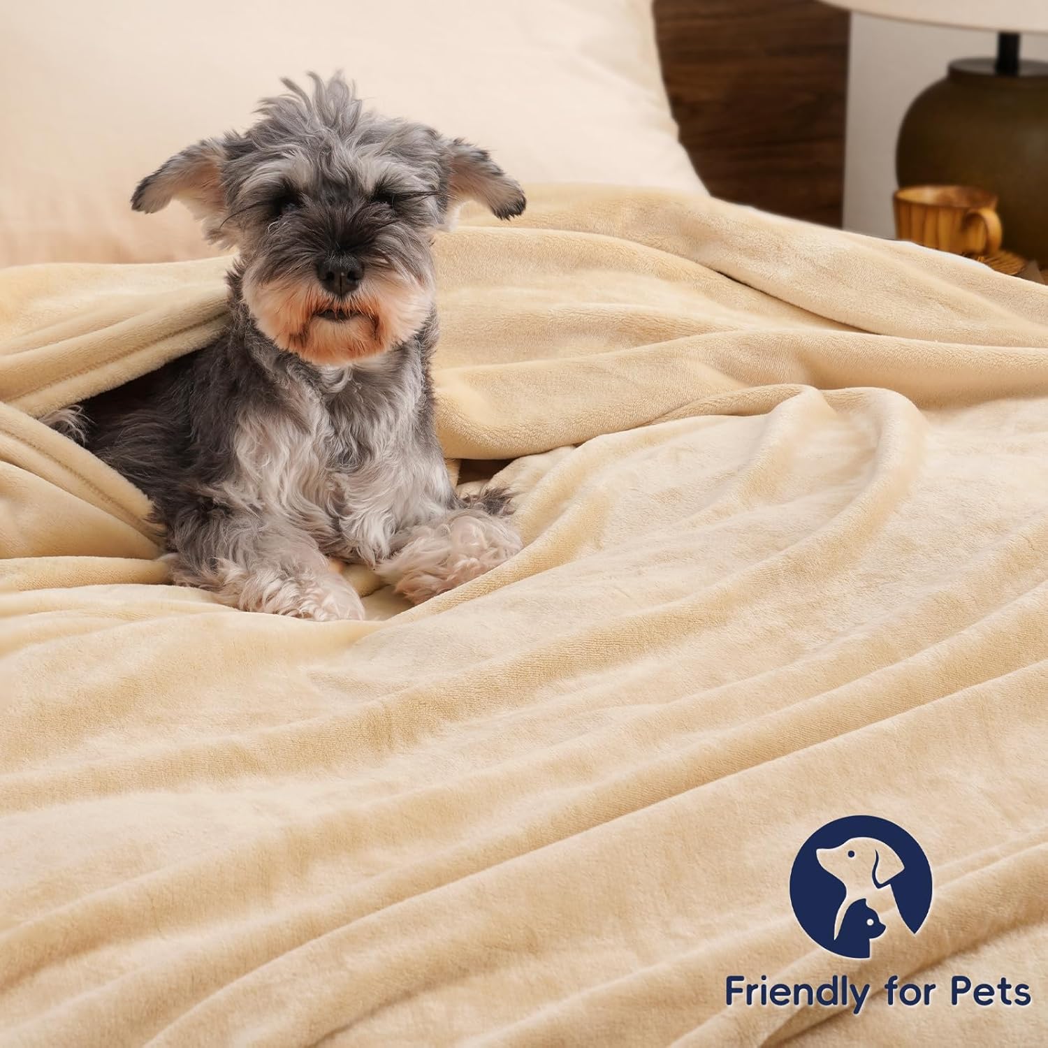 PHF Ultra Soft Fleece Blanket Twin Size, No Shed No Pilling Luxury Plush Cozy 300GSM Lightweight