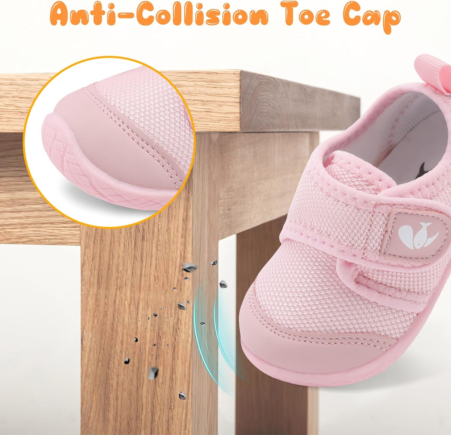FEETCITY Baby First Walking Shoes Boys Girls Infant Sneakers Crib Shoes Breathable Lightweight Slip