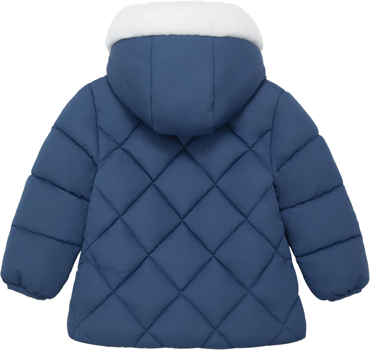 Rokka&Rolla Baby Girls' Water-Resistant Puffer Jacket Hooded Winter Coat with Soft Mini Fur Lining