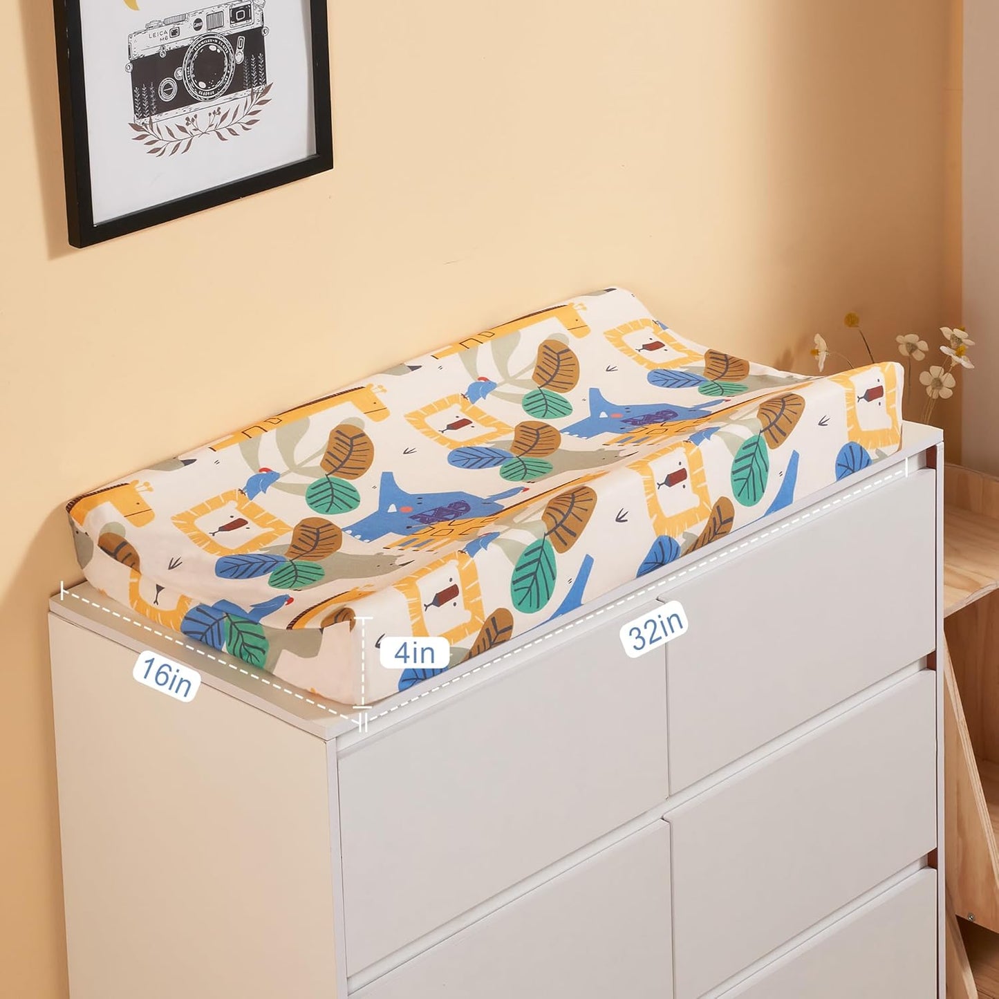 TILLYOU Baby Changing Pad Cover, Changing Table Cover for Girls Boys, Ultra Soft Breathable, 2 Pack