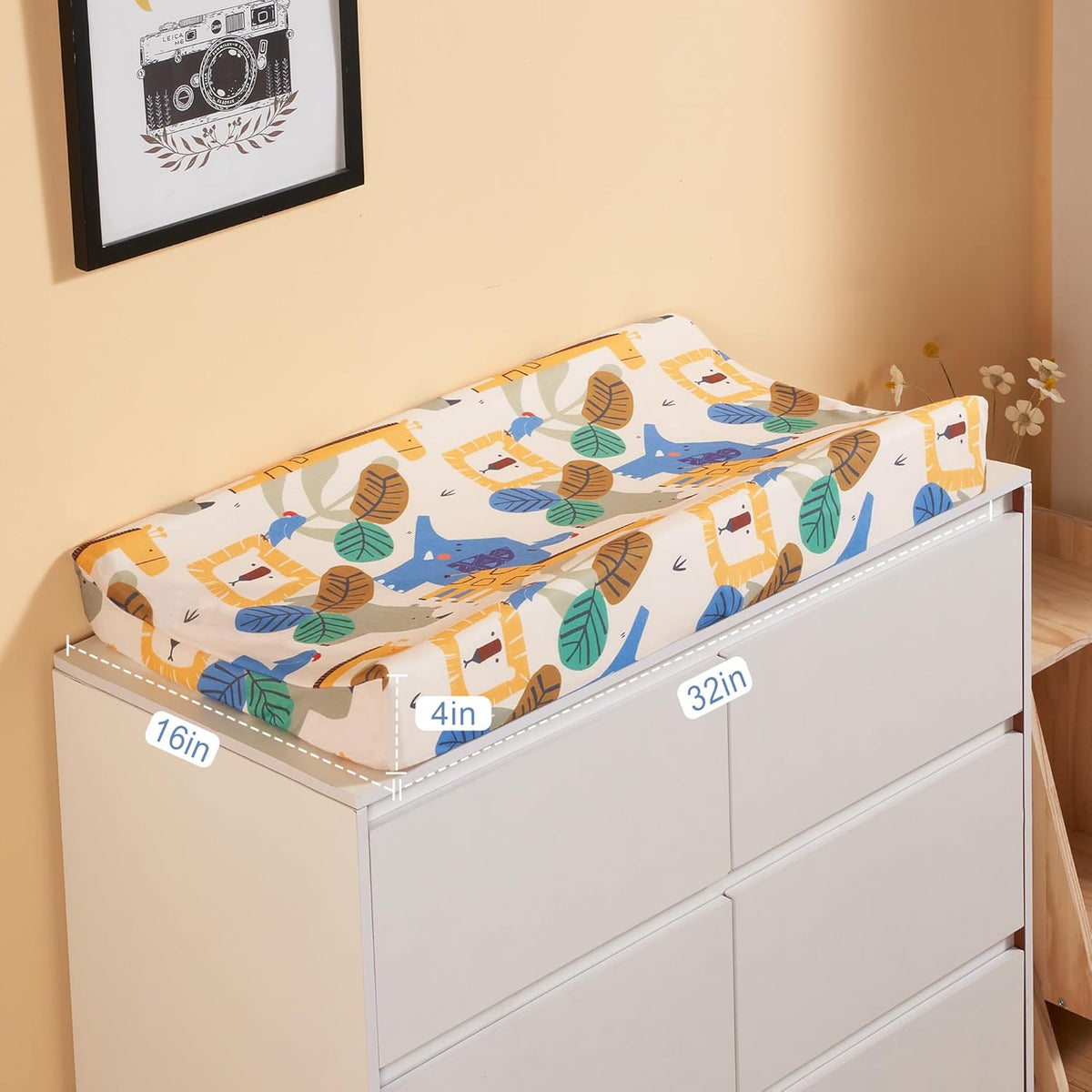 TILLYOU Baby Changing Pad Cover, Changing Table Cover for Girls Boys, Ultra Soft Breathable, 2 Pack