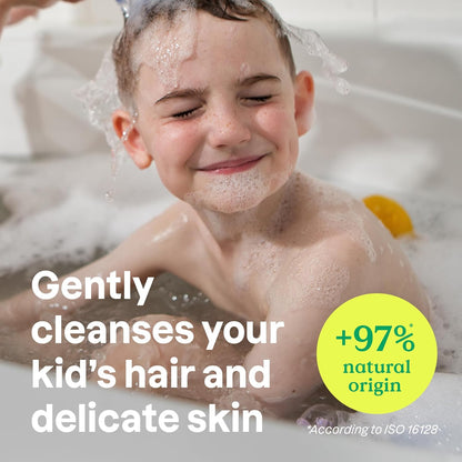 ATTITUDE Shampoo and Body Wash for Kids, EWG Verified, Dermatologically Tested, Plant- and