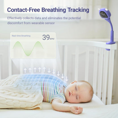 Baby Camera Monitor for AI Solution for Breathing Tracker, 2K HD Baby Monitor with Camera with
