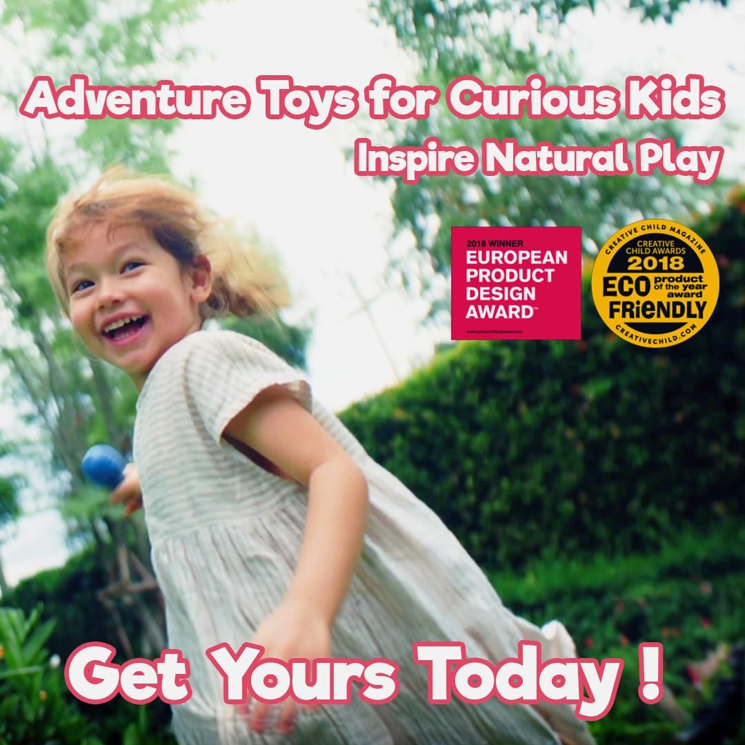 Taksa Toys Wooden Animal Figures Locomo Family III for Nature-Loving Kids, Trigger Boys Girls