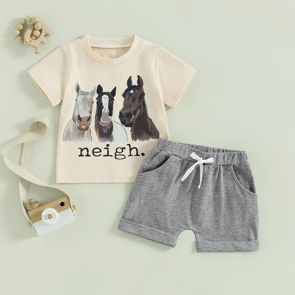 fhutpw Baby Toddler Boy Clothes Summer Outfits 6 12 18 24 Months Patchwork Short Sleeve T Shirt &