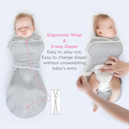 SwaddleDesigns 6-Way Omni Swaddle Sack Arms Up Swaddle for Newborn, More Options to Calm Startle