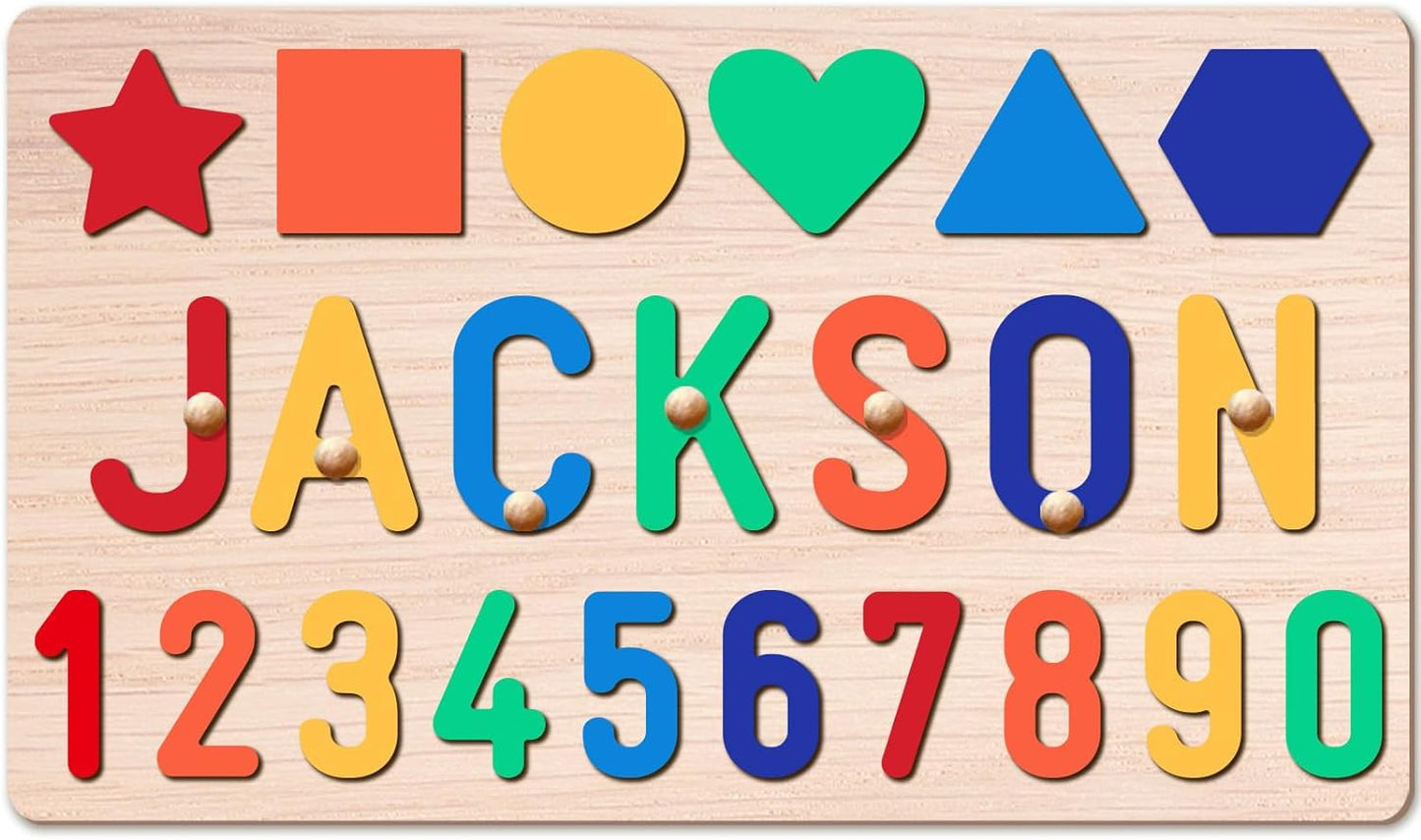 Personalized Name Puzzle for Kids, Personalized Baby Gifts Name Puzzles for Toddlers 1-3, 1st
