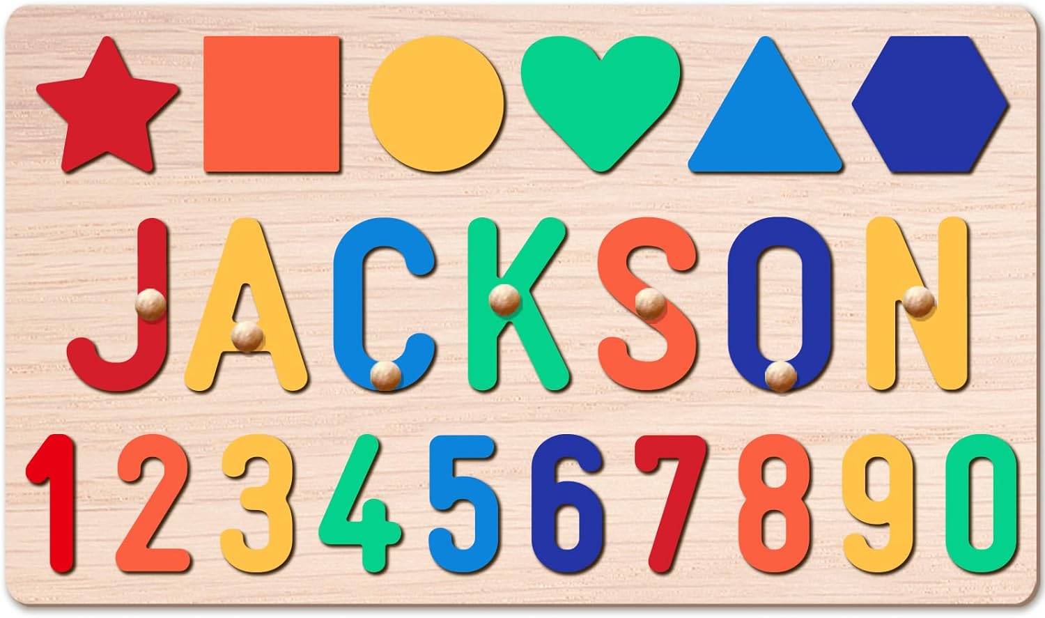 Personalized Name Puzzle for Kids, Personalized Baby Gifts Name Puzzles for Toddlers 1-3, 1st