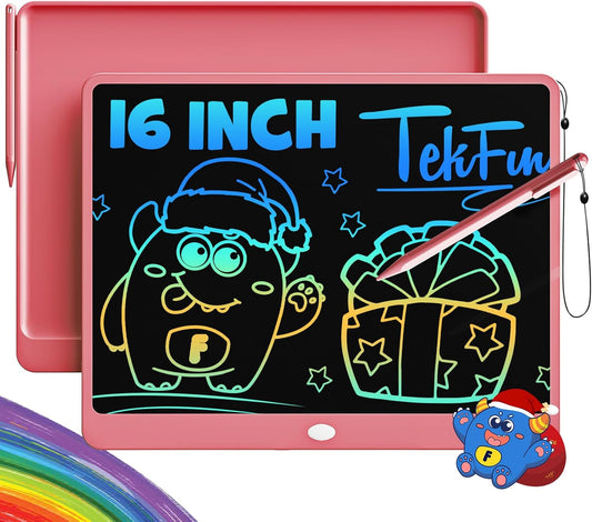 TEKFUN LCD Writing Tablet Doodle Board, 16 Inch Colorful Drawing Tablet Writing Pad,Toddler Toys