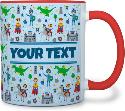 Personalized Mug for Kids - Princes - Custom Name/Text, Ceramic Hot Chocolate/Cocoa/Coffee Cup for