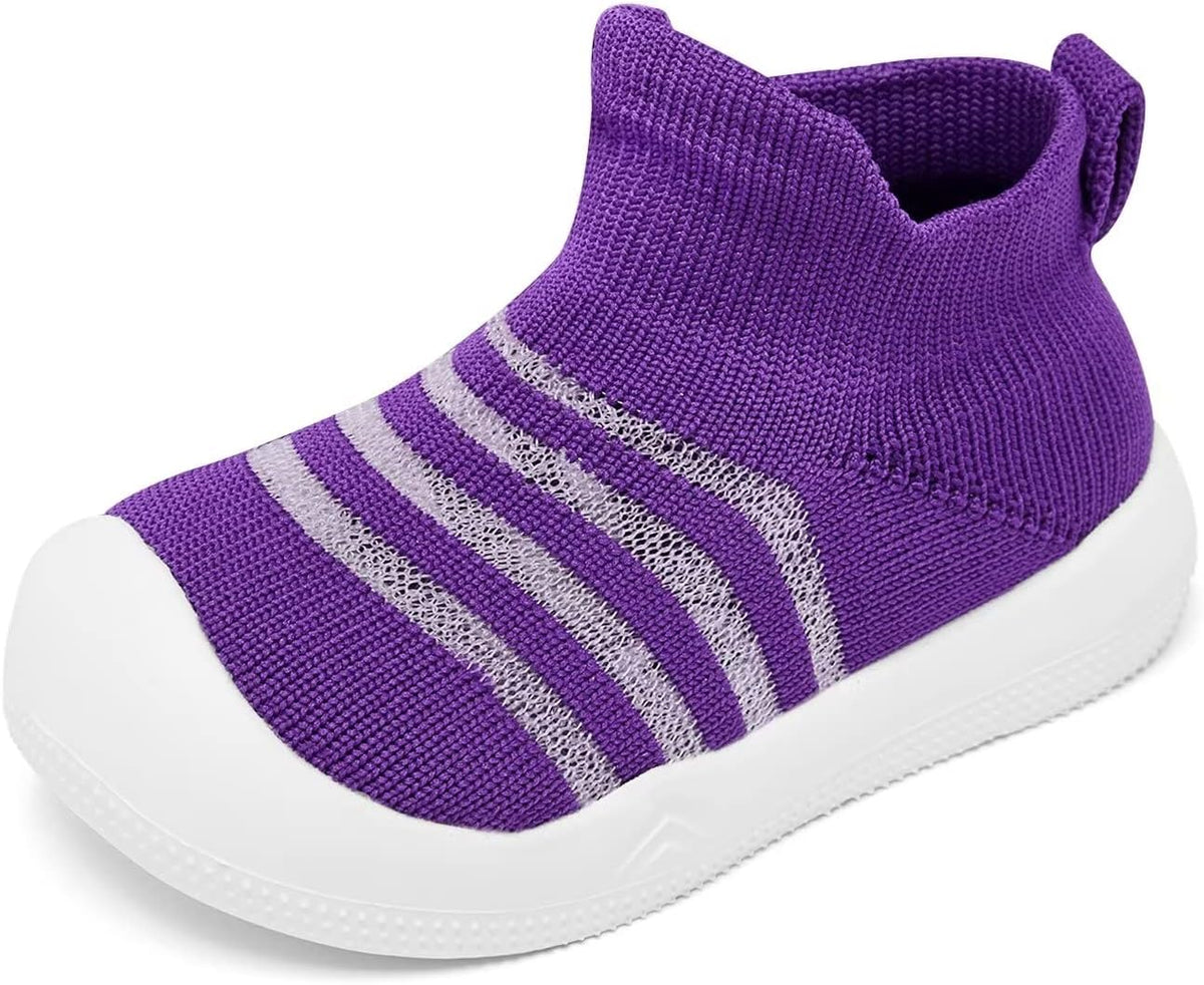 Eashi Baby Boy Girl Non-Skid Indoor Infant Walking Shoes Breathable Warm Elastic Sock Shoes with