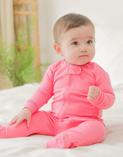 VAENAIT BABY Infant Toddler Boys Girls Footed One-Piece Sleep and Play Premium Modal Pajamas 1-2