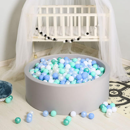 GOGOSO Ball Pits Balls for Toddlers Pack of 50 100 200 Plastics Shape Ball Non-Phthalate Non-BPA