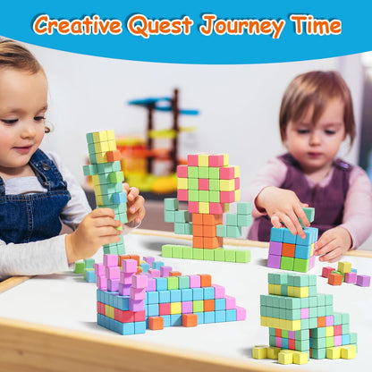 Magnetic Blocks, Magnet Building Cubes for Toddlers Ages 3-5, STEM Educational Sensory Autism