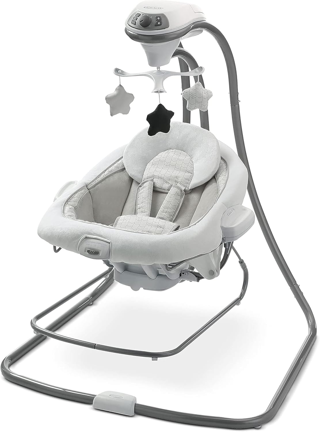 Graco DuetConnect LX Seat & Bouncer, Multi-Direction Seat, Multiple Swinging Speeds, Easily