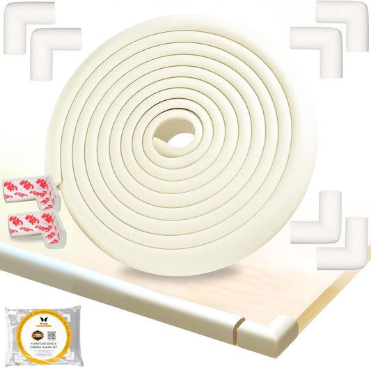 Table Edge Protector for Baby Proofing (18ft Edge+8 Corners) Baby Proof Corners and Edges Guard
