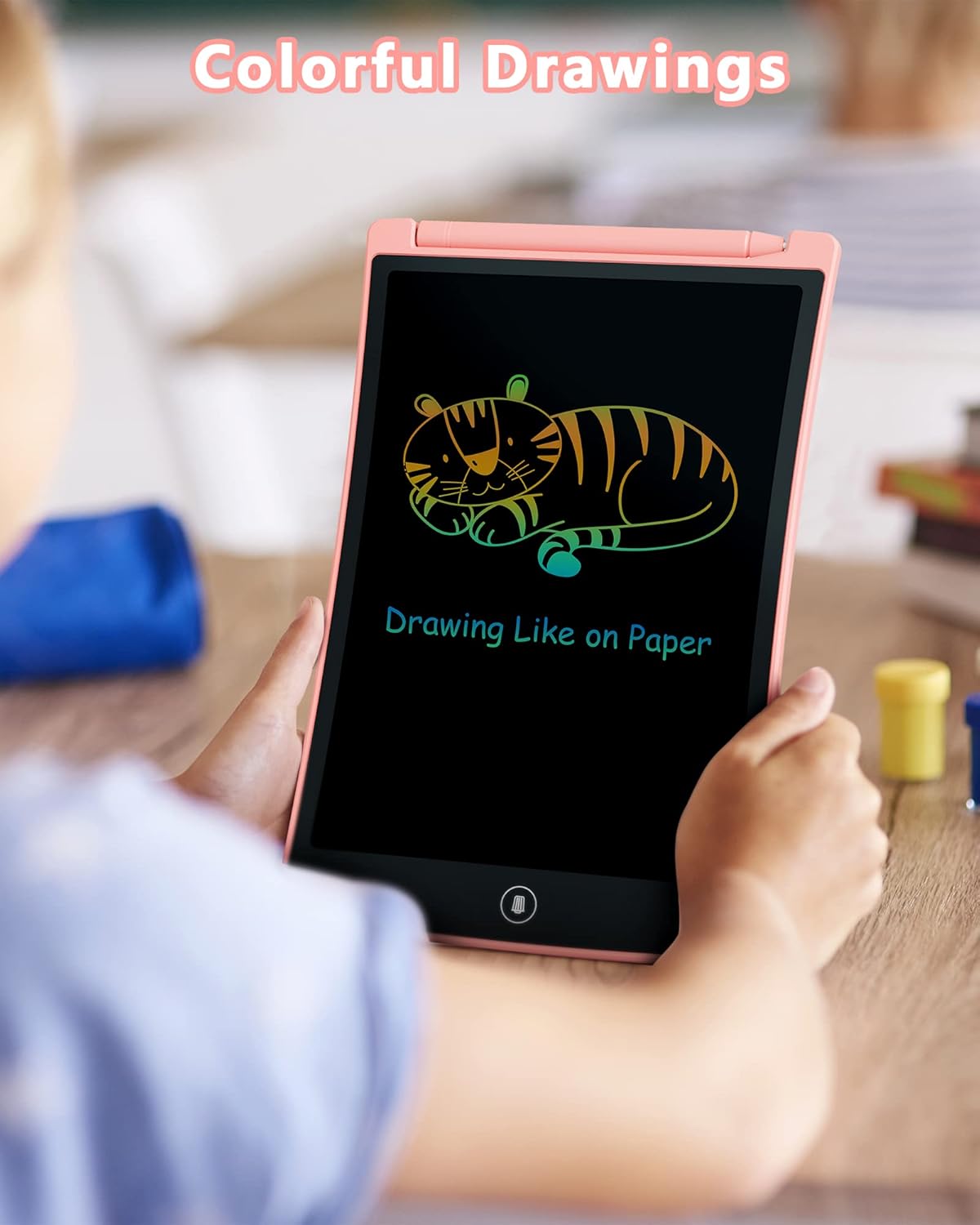 KOKODI Kids Toys 2 Pcs 10 Inch LCD Writing Tablet, Colorful Toddler Drawing Pad Doodle Board