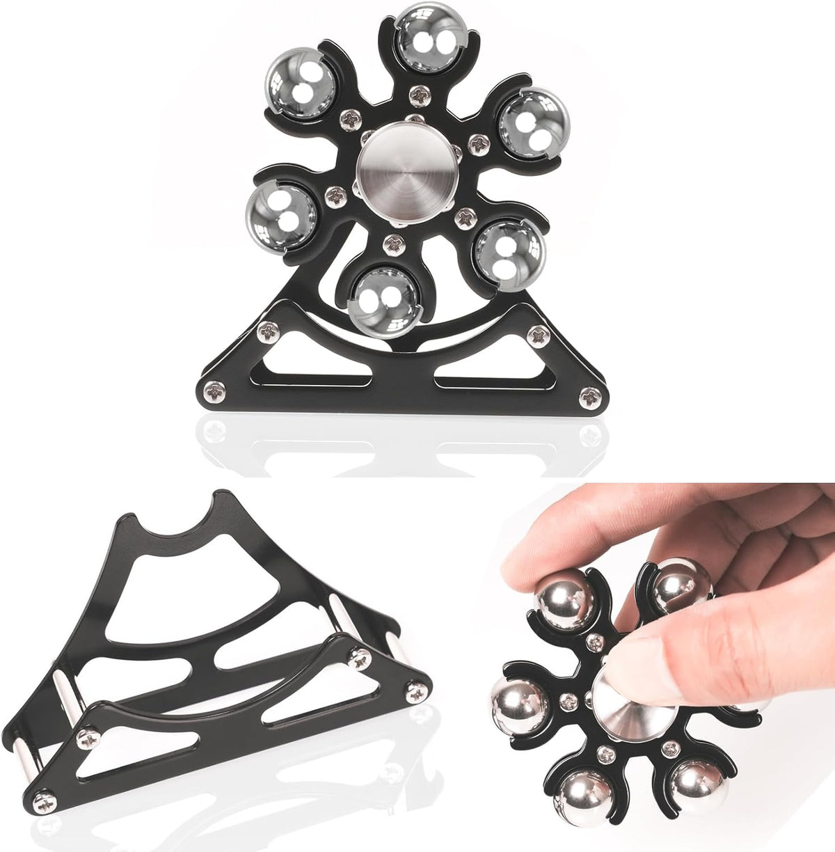 Desk-Fidget-Toys for Ferris-Wheels-Spinner: 4mins Kinetic-Metal-Spinner, Cool-Gadgets-Stuff for Kid