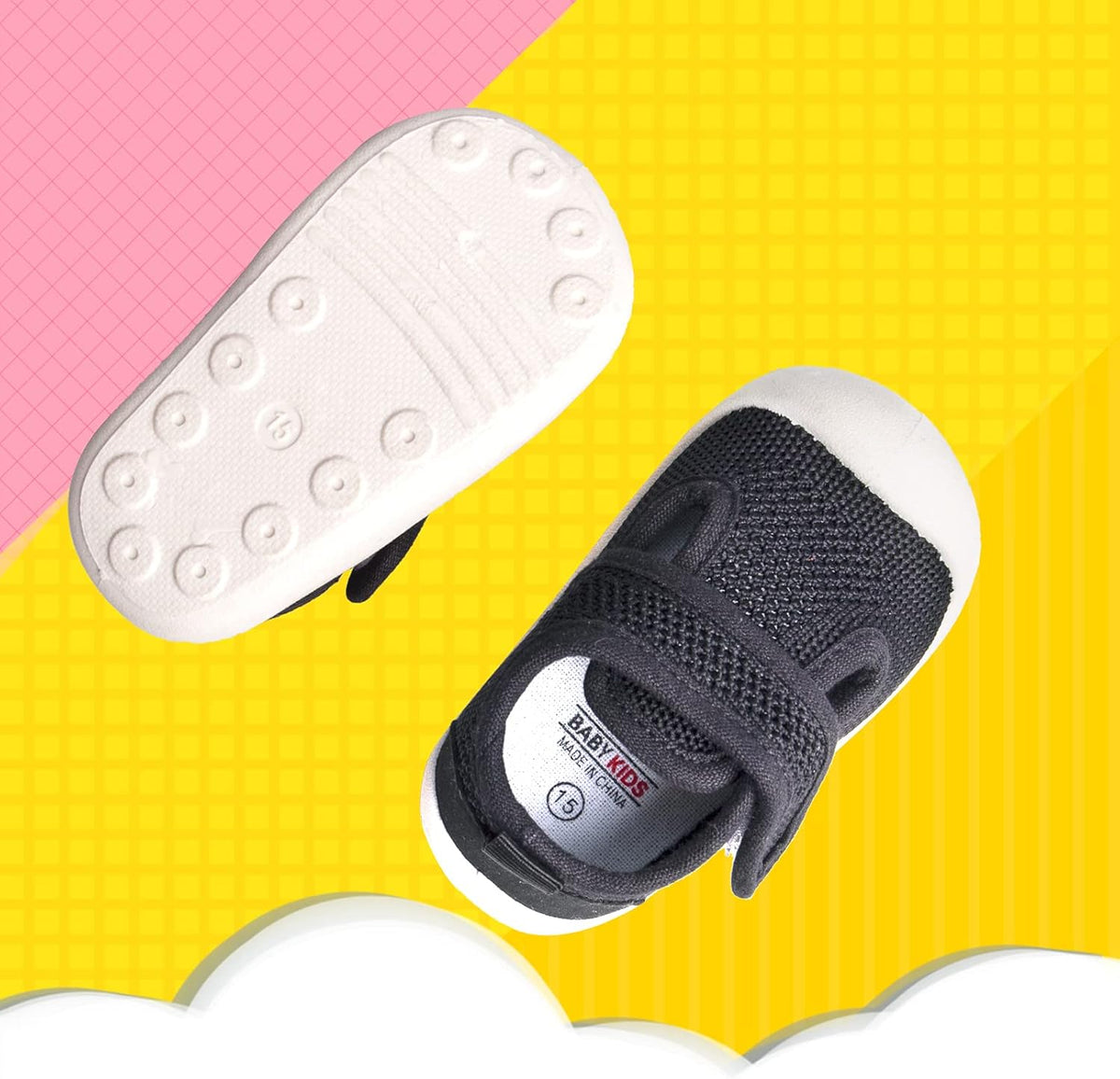 Baby First-Walking Shoes 1-4 Years Kid Shoes Trainers Toddler Infant Boys Girls Soft Sole Non Slip