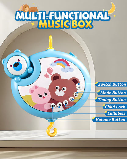 RSEPD Crib Mobile With Music And Lights, Mobiles For Cribs, Baby Mobile Arm Toys Hanging For