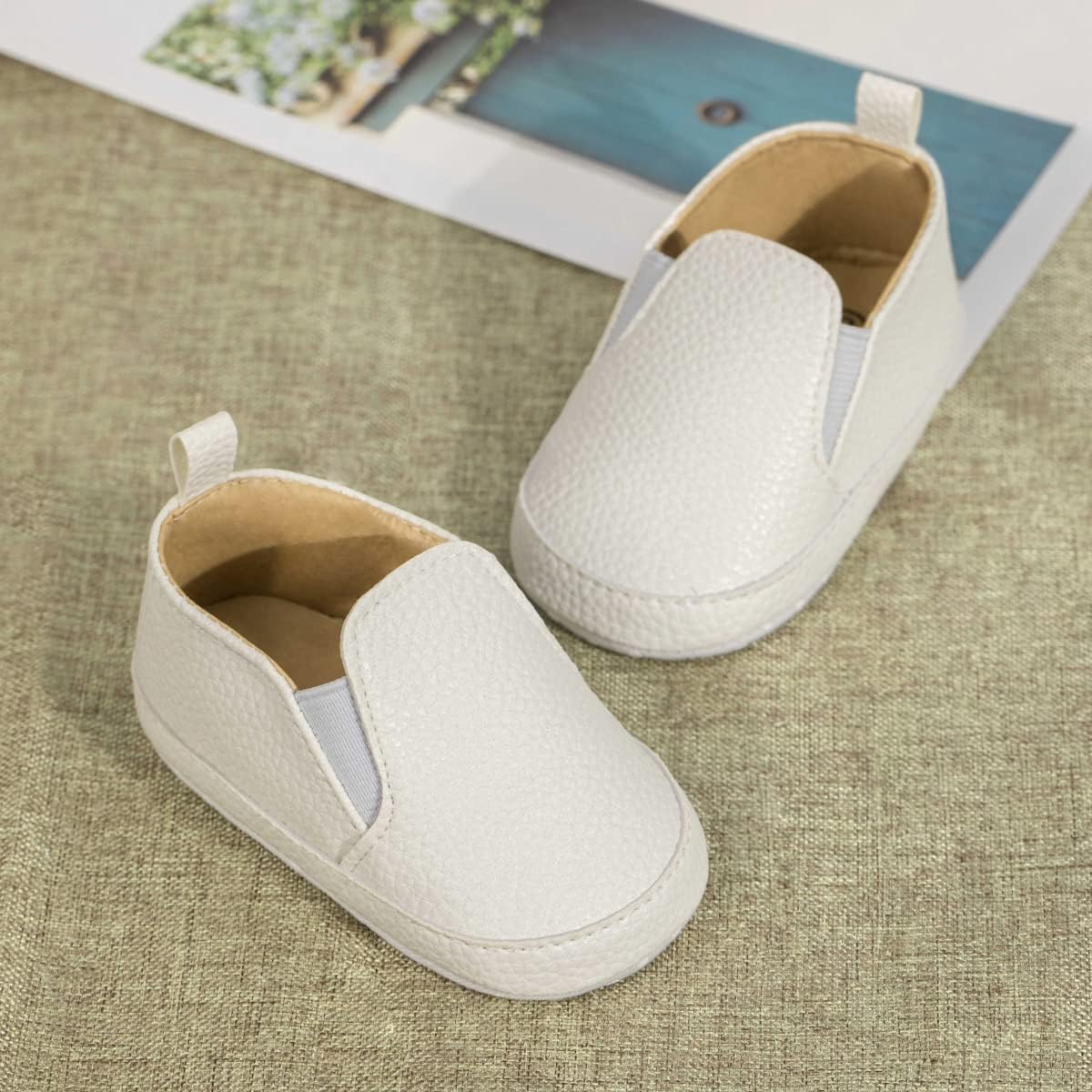 Morbido Infant Baby Boys Girls Canvas Sneaker Toddler Slip On Anti Skid Newborn First Walkers Candy