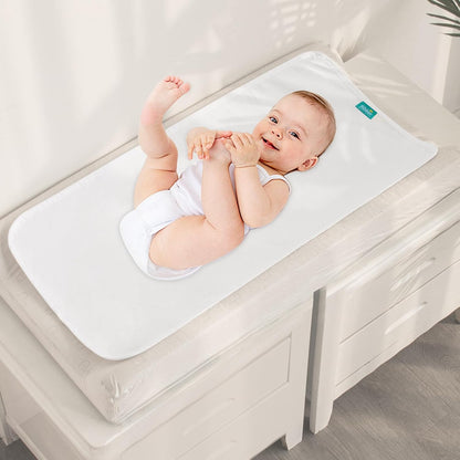 Changing Pad Liner 5 Count Waterproof Baby Diaper Changing Pad Cover 28" X 15" Larger Cotton