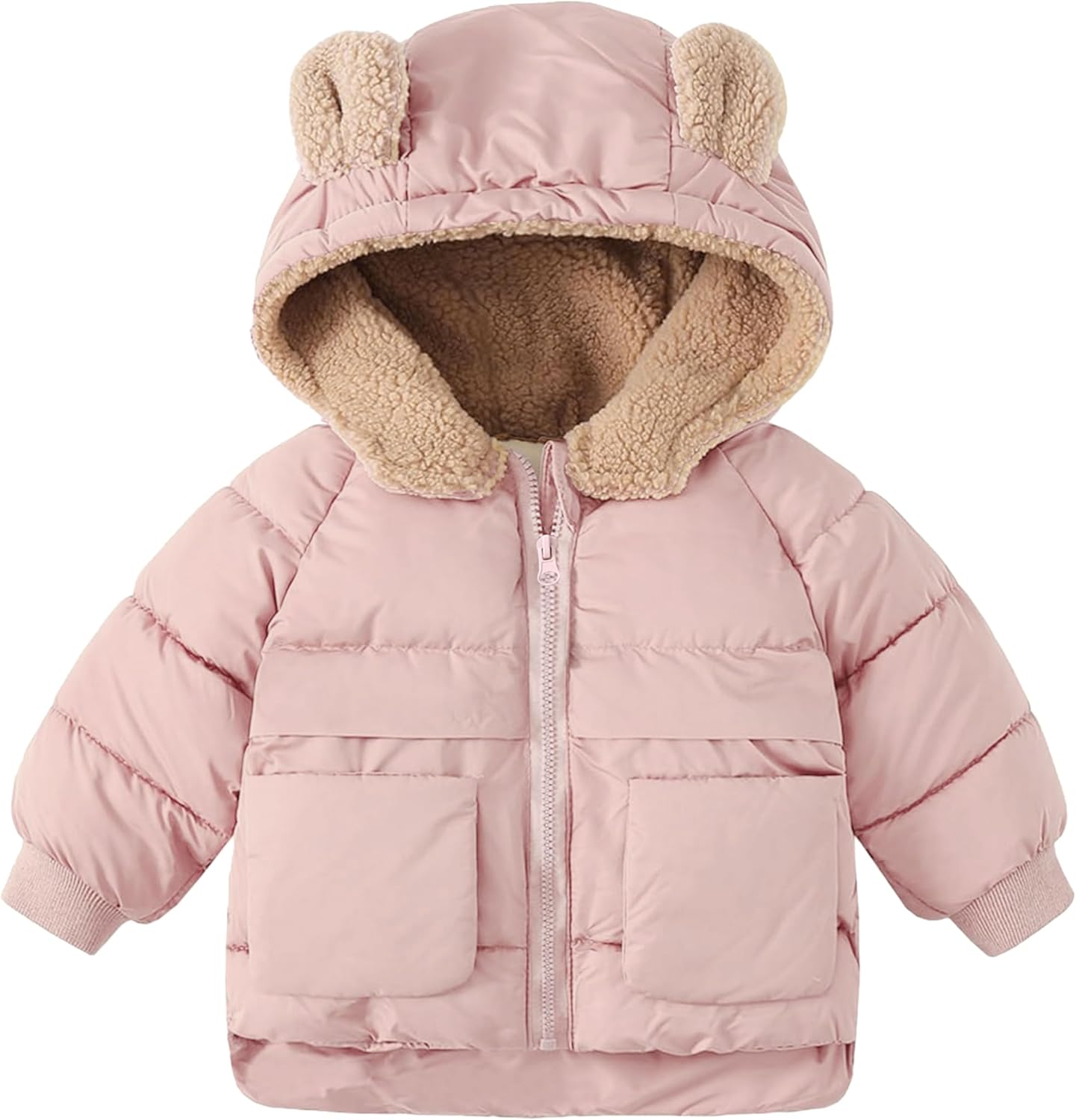 TUONROAD Baby Girls Coats for 6 Months-5 Years Toddlers Boy Winter Jacket Warm Bear Hooded Outdoor
