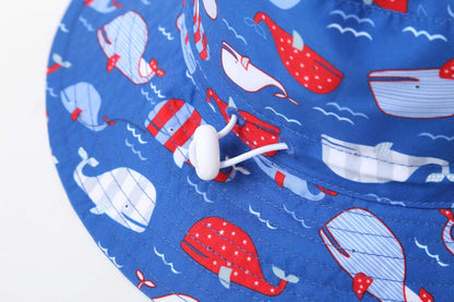 Home Prefer UPF50+ Wide Brim Sun Hat Boys Girls Sun Protection Hat Zoo Beach Swim Safari Bucket Hat